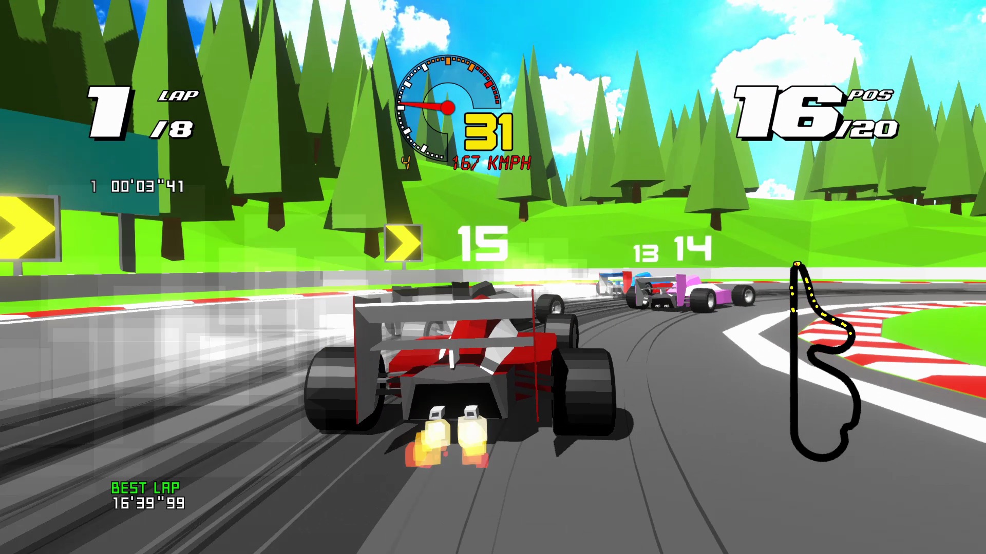 Formula Retro Racing key art or screenshot
